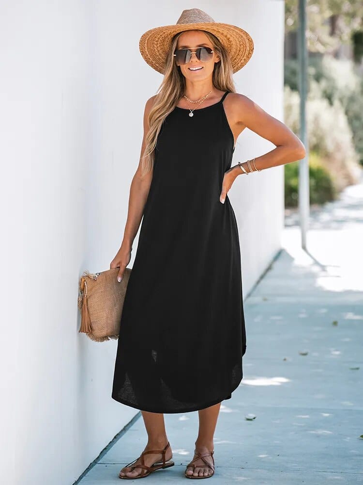 Black Boho Lace Tulle Maxi Dress – Boho Beach Hut