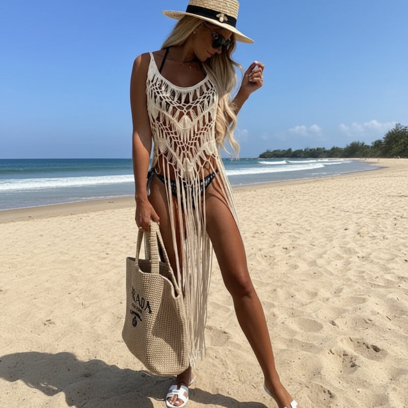 Crochet Tassel Cover Up