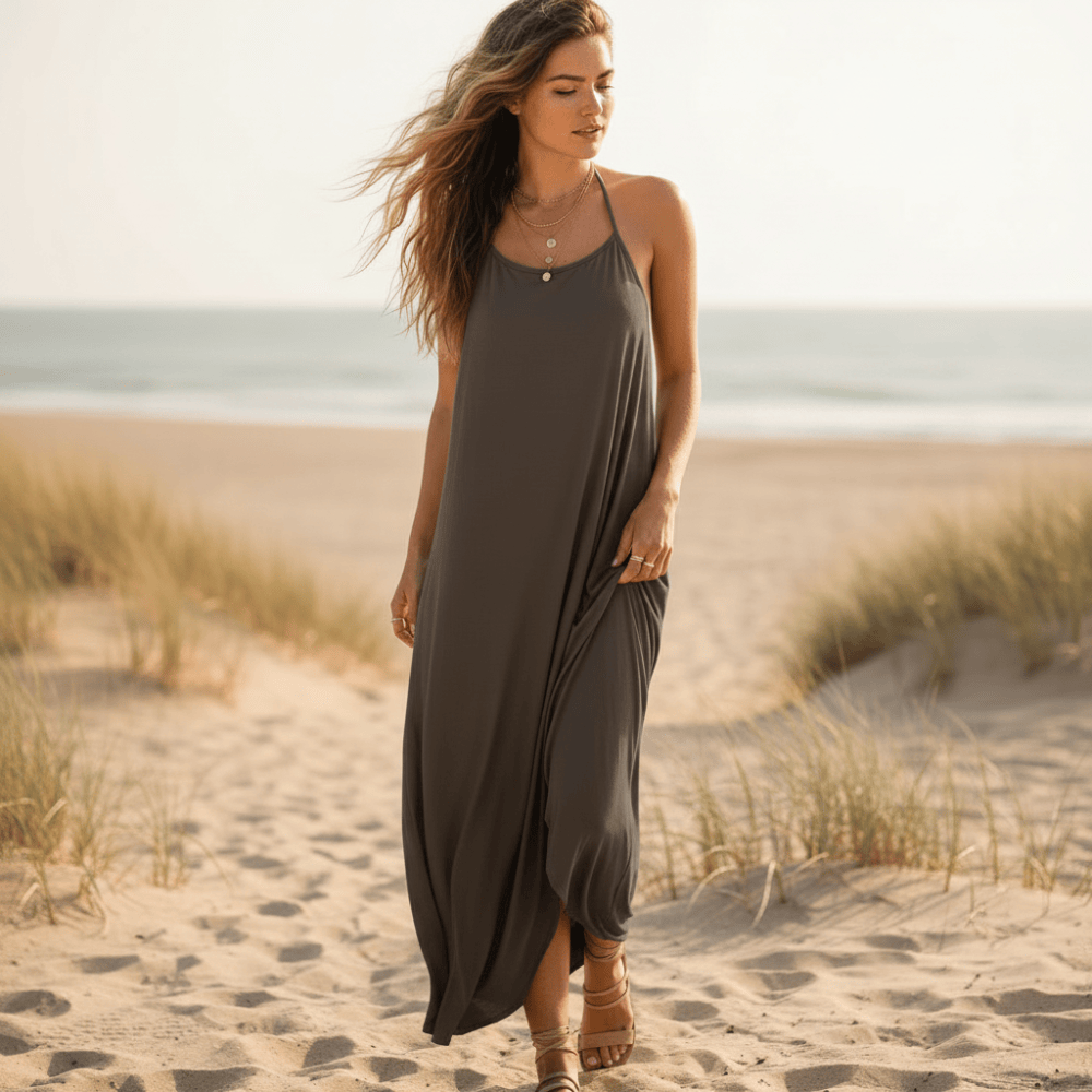 Boho Chic Spaghetti Strap Sleeveless Dress – Boho Beach Hut