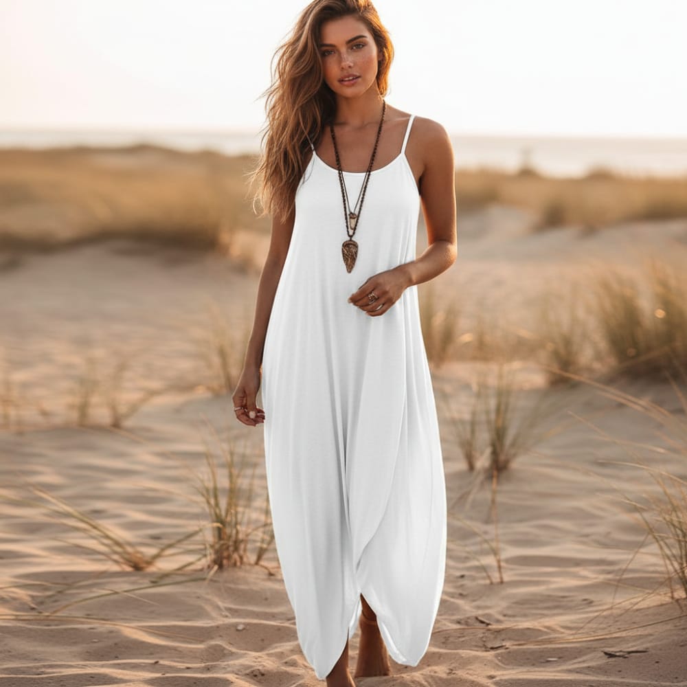 Boho Chic Spaghetti Strap Sleeveless Dress Boho Beach Hut Boho Chic Spaghetti Strap Sleeveless Dress Boho Beach Hut