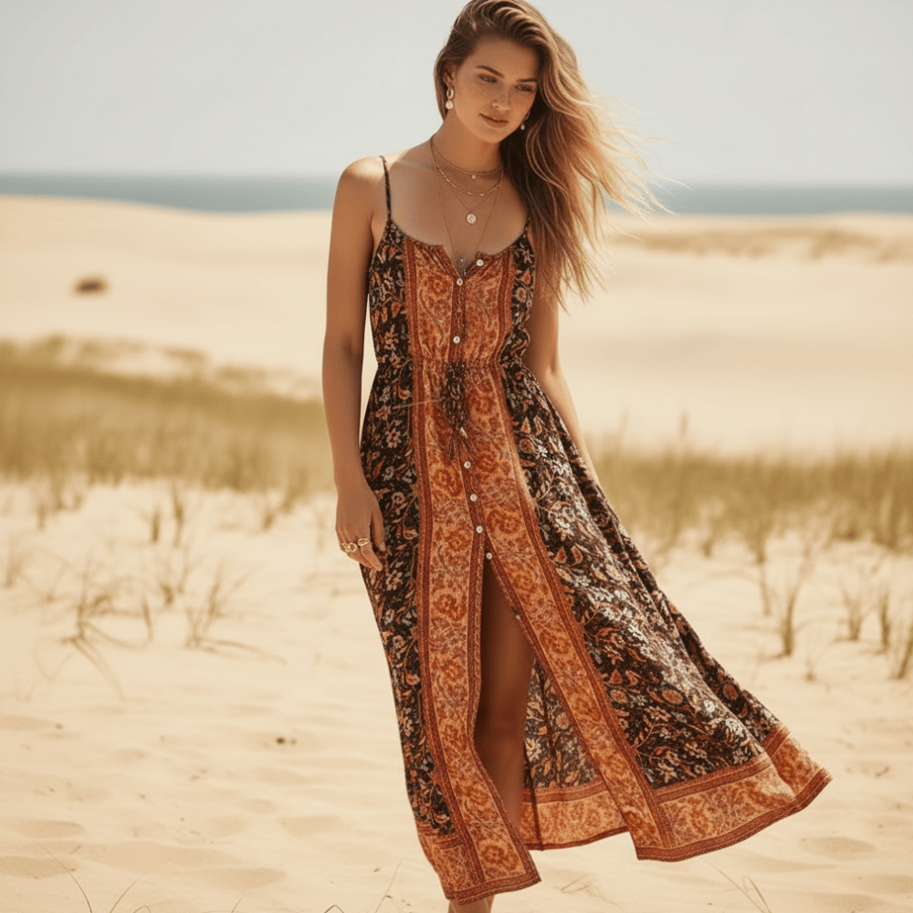 Floral Print Midi Dress
