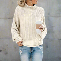 Boho Beach Hut Pullovers, Sweater, Knit Sweater Off White / S Knit Loose Pullover Fashion Sweater