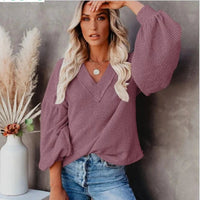 Boho Beach Hut T-Shirts, Long Sleeve Shirt, Lantern Sleeve Top Boho Lantern Sleeve Knit Top Mauve / S