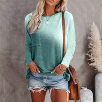 Boho Beach Hut T-Shirts, Long Sleeve Shirt, Plus size long sleeve Green / S Colorful Long Sleeve Boho Shirt