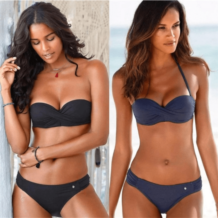 Push Up Sexy Bandeau Bikini – Boho Beach Hut