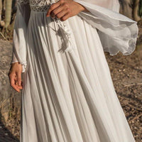 Boho Beach Hut Boho Dress, Beach Dress, Summer Dress, Maxi Dress, Chic Dress, Long Dress, Below knee dress, beach wedding dress, wedding dress, white dress, lace dress, beautiful dress Boho High Waist Lace Maxi Dress White / One Size