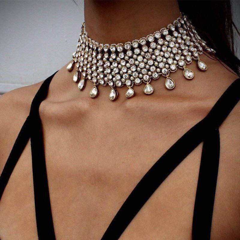 Boho Choker Style Necklace - Chunky Silver Necklace – Boho Beach Hut