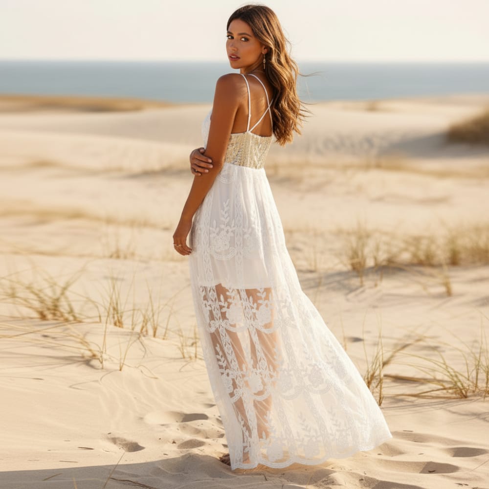 princess polly baby blue dress Kennedy - Modern Boho Wedding Dress main image 1