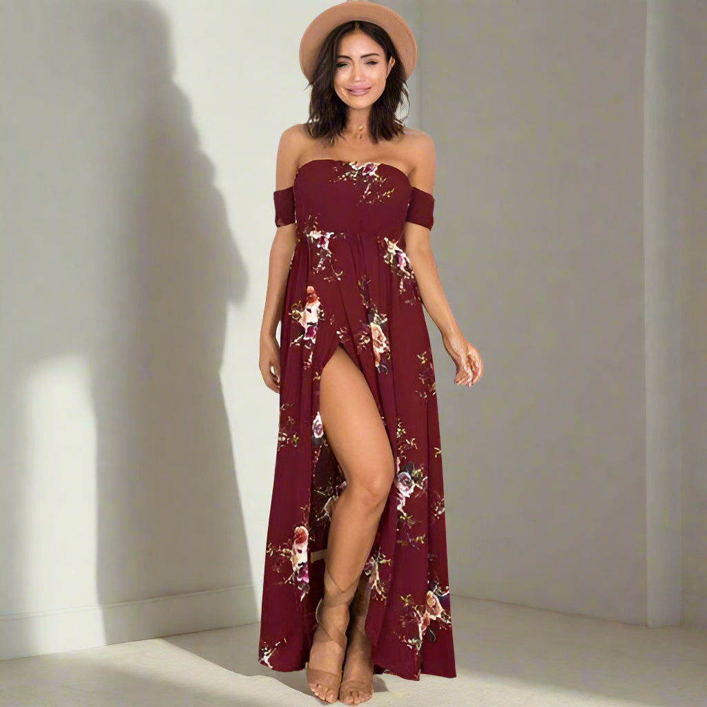 Boho Beach Hut Dresses, Sundresses, Beach Dresses, Summer Dresses, Maxi Dresses Long Summer Sundress Red / XS