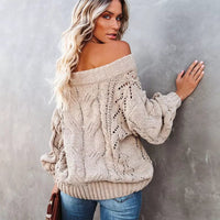 Boho Beach Hut Pullovers, Sweater, Knit Sweater, Boho Sweater Sexy Off Shoulder Sweater