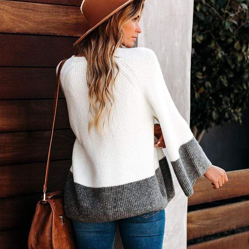 Boho Beach Hut Pullovers, Sweater, Knit Sweater, Long Sleeve, White Sweater, Gray Sweater Oversized Loose Knit Sweater