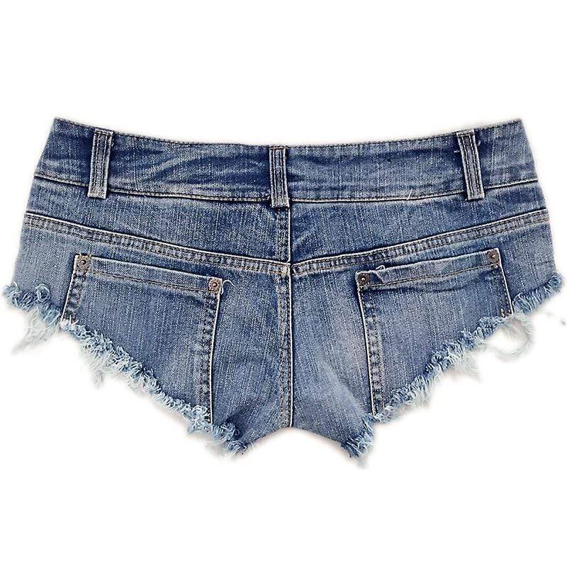 Boho Beach Hut Shorts, Daisy Dukes, Low Rise Shorts Mini Sexy Denim Shorts