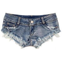 Boho Beach Hut Shorts, Daisy Dukes, Low Rise Shorts Mini Sexy Denim Shorts