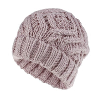 Boho Beach Hut Women's Beanies, Headbands, Knit Headbands, Knit Head Warmers, Ear Warmers Knit Wool Beanie Pink / One Size