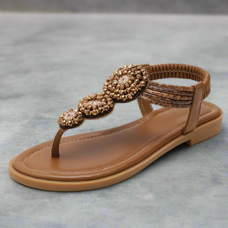 Boho Beach Hut Women's Footwear, flip flops, summer sandals, sandals, flat shoes, beach shoes Bohemian Flat Sandals