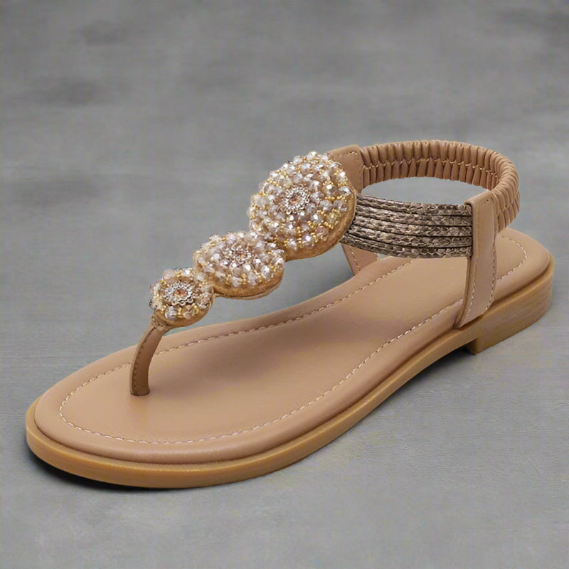Boho Beach Hut Women's Footwear, flip flops, summer sandals, sandals, flat shoes, beach shoes Bohemian Flat Sandals