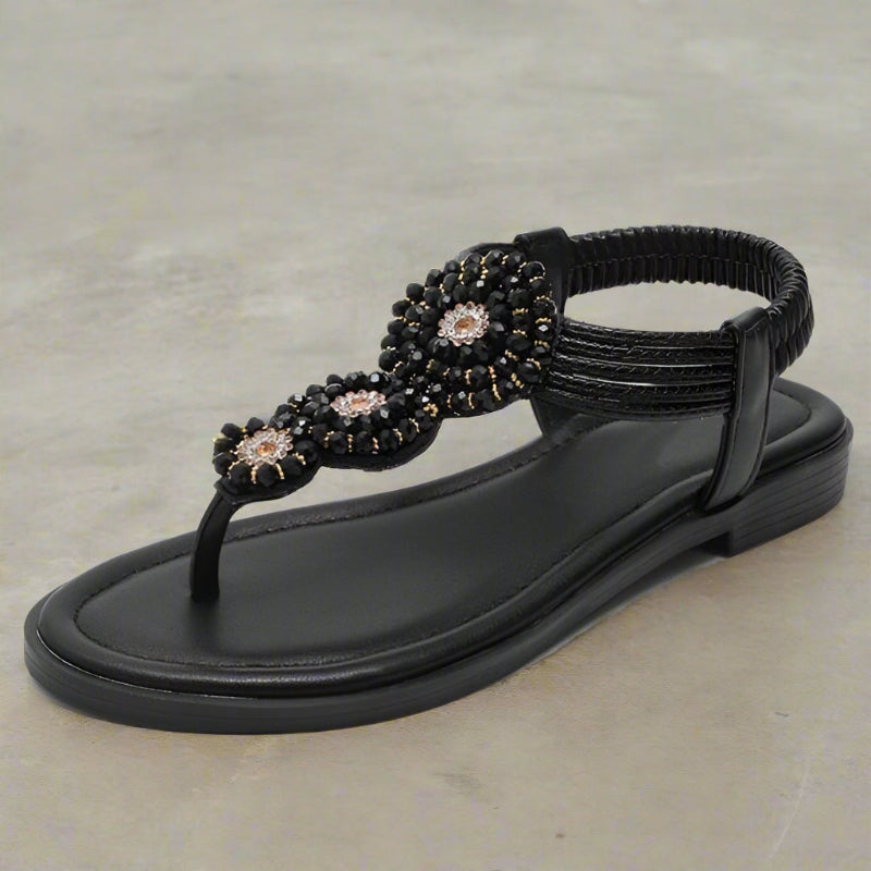 Boho Beach Hut Women's Footwear, flip flops, summer sandals, sandals, flat shoes, beach shoes Bohemian Flat Sandals