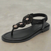 Boho Beach Hut Women's Footwear, flip flops, summer sandals, sandals, flat shoes, beach shoes Bohemian Flat Sandals