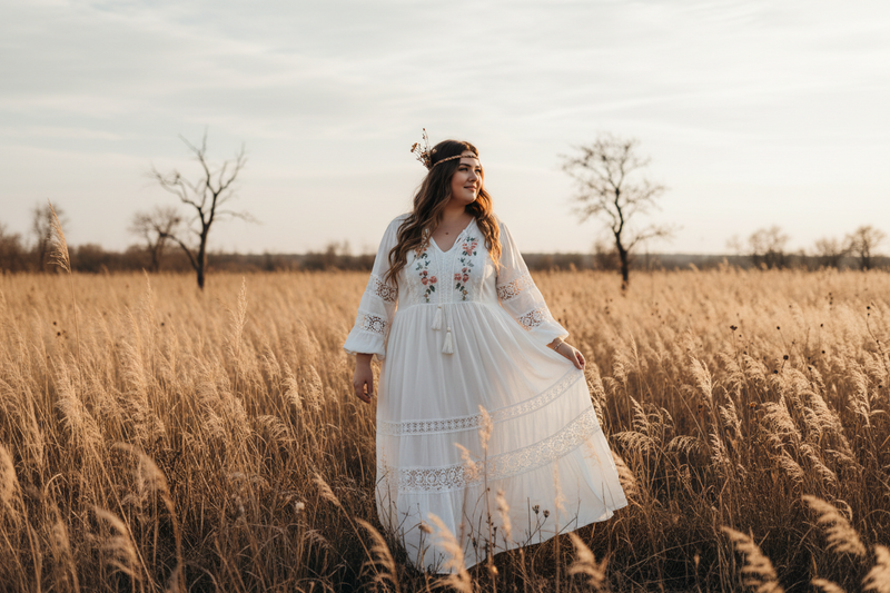 A Modern Collection of Plus Size Boho Dresses