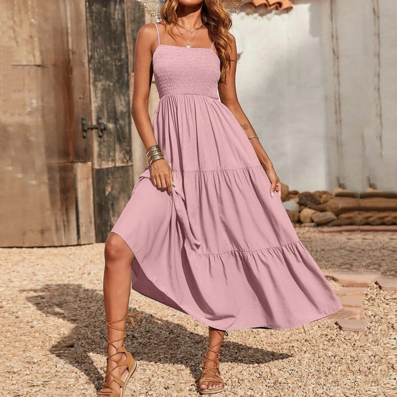 Sleeveless Spaghetti Strap Boho Maxi Dress Boho Beach Hut