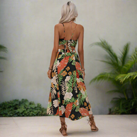 Boho Beach Hut Beach Dress, Boho Dress, Summer Dress, Midi Dress, Sleeveless Dress, Crop Top Dress, Two Piece Dress Boho Two Piece Floral Crop Top and Skirt Set