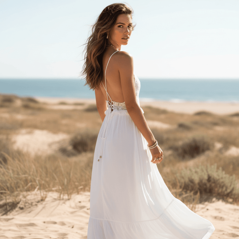 White Summer Dress White / L White Summer Dress White / L