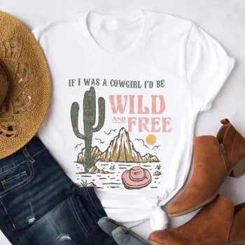 Boho Beach Hut Blouses & Shirts Vintage Boho Western Oversized Graphic Tee White / L