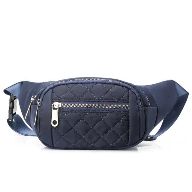 Boho Beach Hut Blue / Adjustable Strap Crossbody Casual Handbag