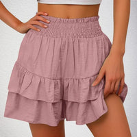 Boho Beach Hut Boho Skirt, Mini Skirt Boho Casual Mini Skirt Pink / S