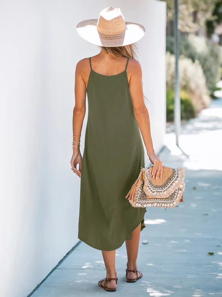 Ribbed Slim Fitting Sleeveless Maxi Dress – Boho Beach Hut