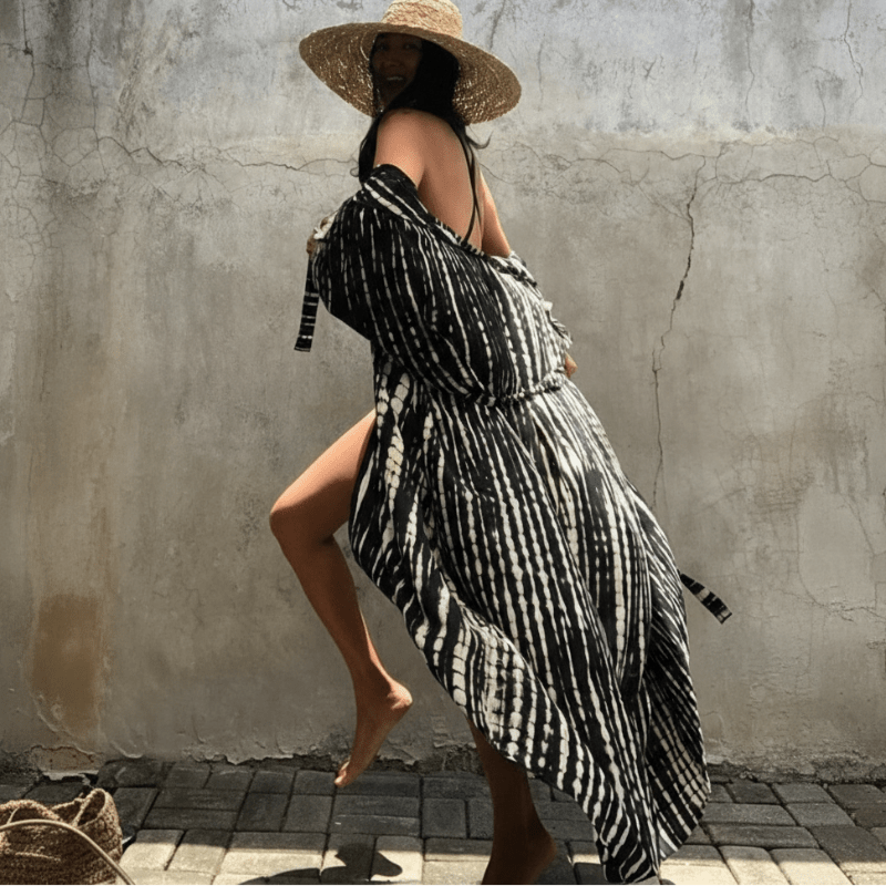 Boho Beach Hut Cardigan, Cover up, Kimono, Plus Size Long Kimono Swimsuit Cover Up