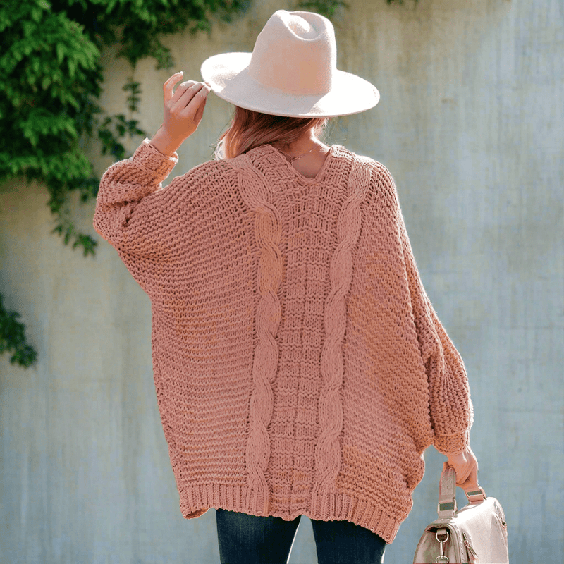 Boho Beach Hut Cardigan, Sweater Boho Knit Cardigan with Pockets