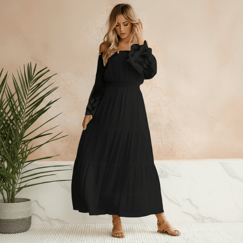 Boho Beach Hut Dresses, Maxi Dress, White Beach Dress Boho Sexy Lace Beach Maxi Long Dress