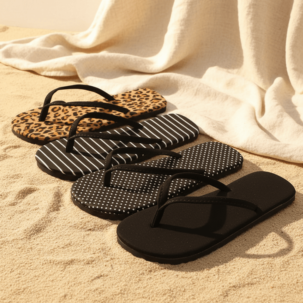 Boho Beach Hut Flip Flops, Sandals Beach Flip Flops