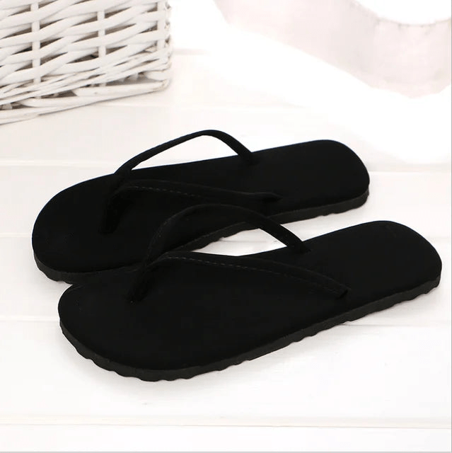 Boho Beach Hut Flip Flops, Sandals Beach Flip Flops Black / 6.5