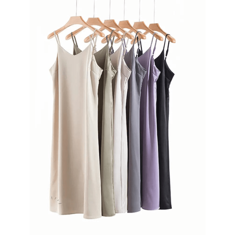 long full slips for dresses Full Slips for Under Dresses - Long V Neck 100% Cotton