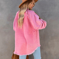 Boho Beach Hut Jackets, Denim Jackets Colorful Boho Denim Jacket