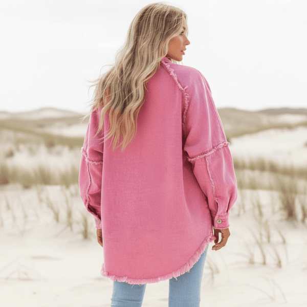 Boho Beach Hut Jackets, Denim Jackets Colorful Boho Denim Jacket