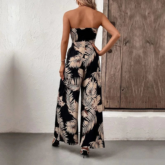 Boho Beach Hut Jumpsuit, Romper, Floral Jumpsuit Boho Floral Print Sleeveless Jumpsuit