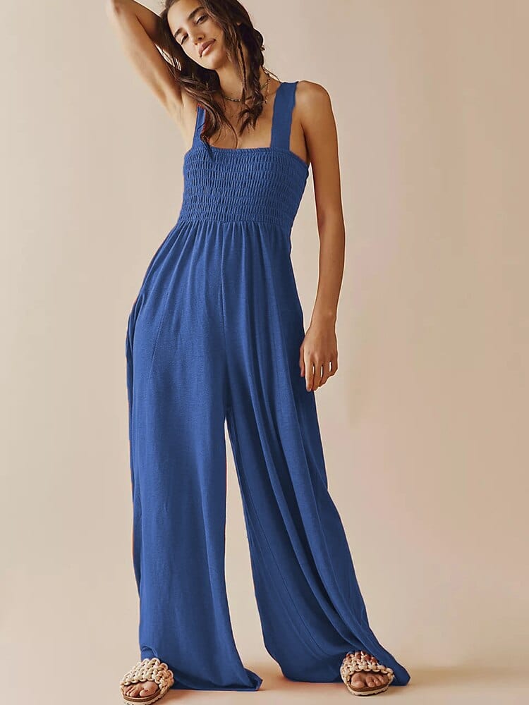 Blue romper pants best sale