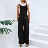 Boho Beach Hut Overalls, Jumpsuit Boho Casual Flare Leg Jumpsuit Overalls