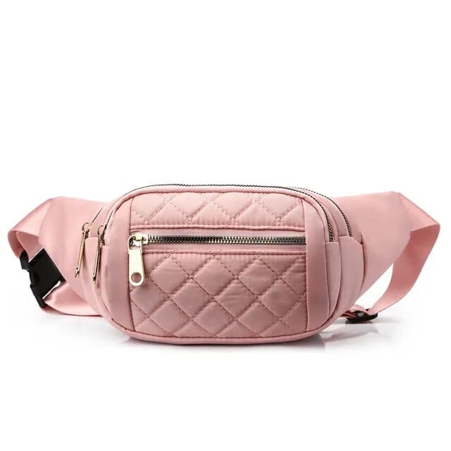 Boho Beach Hut Pink / Adjustable Strap Crossbody Casual Handbag
