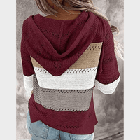 Boho Beach Hut Sweater, Pullover Sweater Boho Patchwork Pullover Sweater