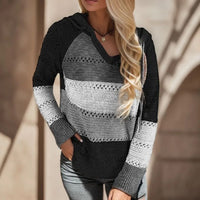 Boho Beach Hut Sweater, Pullover Sweater Boho Patchwork Pullover Sweater Black / S