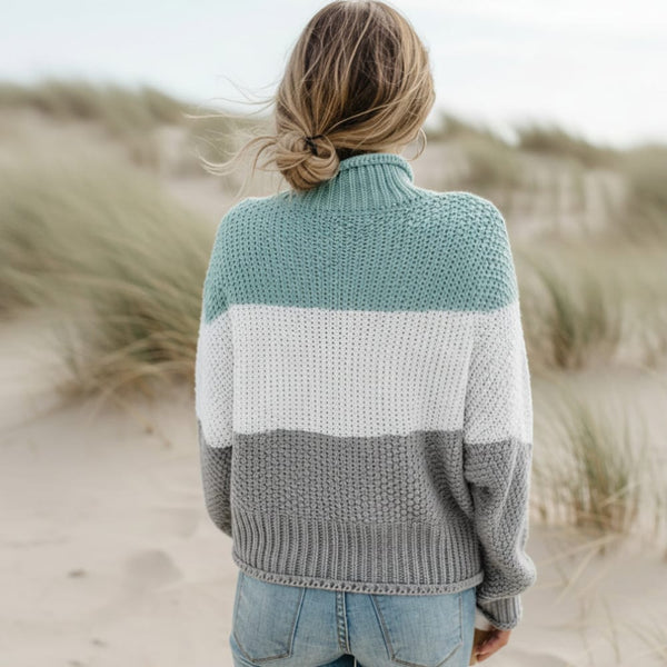 Boho Beach Hut Sweaters, Pullovers, Knit Sweaters Boho Striped Knit Sweater
