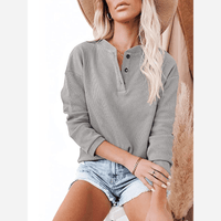 Boho Beach Hut T-Shirts Gray / S Casual Button Up Long Sleeve Shirt