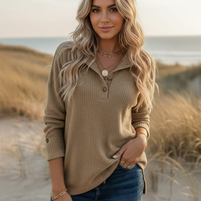 Boho Beach Hut T-Shirts, Long Sleeve Shirt Long Sleeve Pullover Shirt Khaki / S