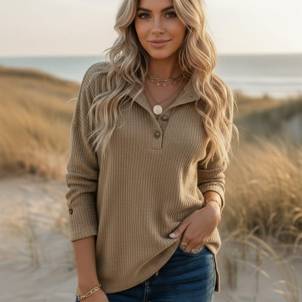 Boho Beach Hut T-Shirts, Long Sleeve Shirt Long Sleeve Pullover Shirt Khaki / S