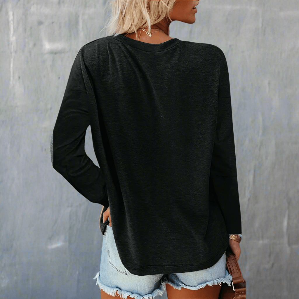 Boho Beach Hut T-Shirts, Long Sleeve Shirt, Plus size long sleeve Casual Long Sleeve Shirt with Pocket