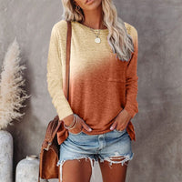 Boho Beach Hut T-Shirts, Long Sleeve Shirt, Plus size long sleeve Orange / S Colorful Long Sleeve Boho Shirt